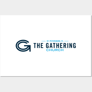 The Gathering Church Horizontal Logo Light Colors Posters and Art